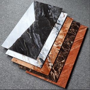Carreaux de glaçure en fil d'or 400x800 marbre brillant pour porte sombre pour cuisine salle de bain villa hôtel décoration murale - Product Image 1