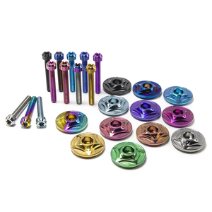 แฮนด์จับไทเทเนียมอัลลอย CNC สำหรับ NMAX/PCX/FOSA GM/<span class=keywords><strong>XMAX</strong></span> รุ่นพิเศษ พร้อมสกรูเกรด 5 ฝาครอบแฮนด์มอเตอร์ไซค์ - Product Image 3