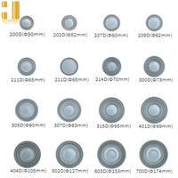 HJ GROUP 305D 80MM Couvercle plat en métal en fer blanc Couvercles normaux pour l'emballage de canettes métalliques 202 #, 211 #, 300 #, 307 #, 401 # TFS Bottom Ends