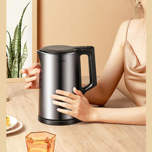 Hervidor Eléctrico Midea de 1.7L Gris, Temperatura Constante, Multifuncional Inteligente para Uso en Oficina - Product Image 1