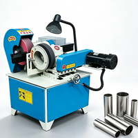 Machine de polissage externe pour tubes ronds à vitesse réglable, ponceuse-polisseuse pour surface extérieure de tubes métalliques