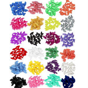 Recipiente antiarranhões para unhas, tampa macia de silicone para unhas de gato, protetor de unha com cola livre - Product Image 1