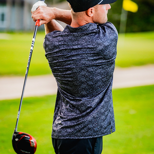 Full-print Quick Drying Branded Golf Tshirts Customize logo Four Way Stretch New Pattern Polo Shirts for Man