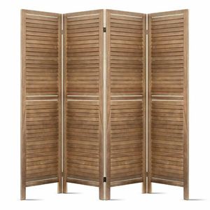 Di sản trang trí longtu gỗ Màn hình Phòng chia với bảng điều khiển kỹ thuật nửa trên với cửa chớp Walnut màu nâu phòng khách văn phòng - Product Image 2