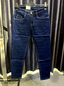 <span class=keywords><strong>Jeans</strong></span> da <span class=keywords><strong>Uomo</strong></span> Slim Fit a Vita Alta e Gamba Dritta in Denim Elasticizzato Lavaggio Chiaro Autunno/Inverno HIGH STREET per Streetwear Quotidiano - Product Image 4