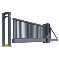 Cancello Elettrico Premium in Alluminio per Vialetti - Apriporta Automatico Intelligente a Battente/Scorrevole, Resistente, Preparato per l'Installazione Solare e Resistente alle Intemperie