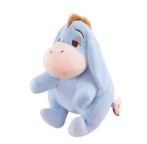 Cheap Plush Cartoon Comfort Little Donkey Doll Soft and cute stuffed big pillow on the bed Gift toy for Best Friend