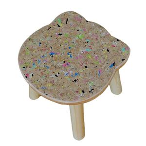 Chaise de jeu pour enfants de 25CM de haut, tabouret en bois sûr, avec <span class=keywords><strong>Surface</strong></span> en liège doux, protection contre les blessures - Product Image 1
