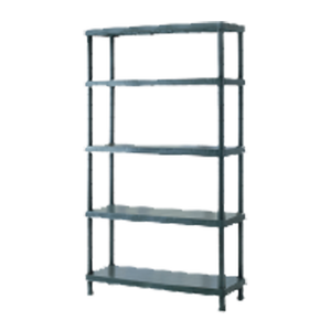 Étagère fixe en résine à 4 étagères 30x60x143h-Capacité de stockage d'outils 100 kg - Product Image 1