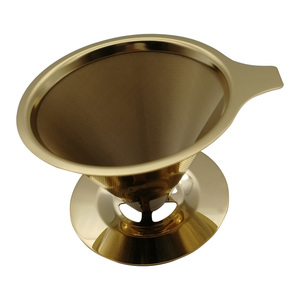 ไร้กระ<span class=keywords><strong>ด</strong></span>าษสแตนเลส/ไทเทเนียมเคลือบหยด<span class=keywords><strong>กาแฟ</strong></span>เทกว่ากรอง - Product Image 5