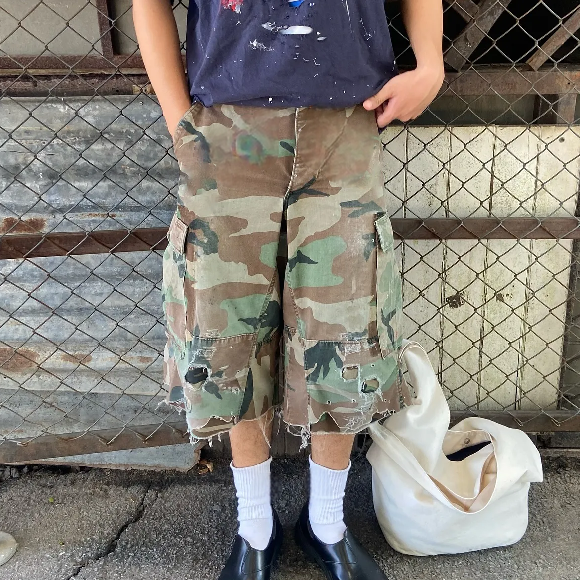 Camouflage Shorts Cargo Shorts Men High Quality Breathable