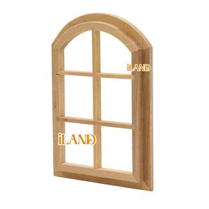 Iland บ้านตุ๊กตา1:12หน้าต่างตุ๊กตาไม้จิ๋วเฟอร์นิเจอร์หน้าต่างโค้งจำลอง - Product Image 4