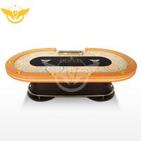 YH Texas Poker Table Luxe-Casino en bois personnalisé Led Poker Table 10 joueurs Pokertisch Pokertafel