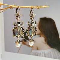 Boucles d'oreilles légères et hypoallergéniques en coquille d'ormeau colorée, style bohème classique, accessoires de fête avec placage or, cadeau