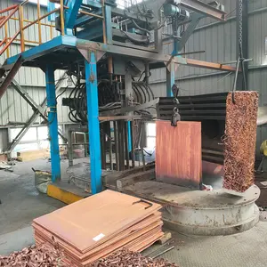 Planta de fundición de varilla de cobre, máquina de fundición continua ascendente de 8mm
