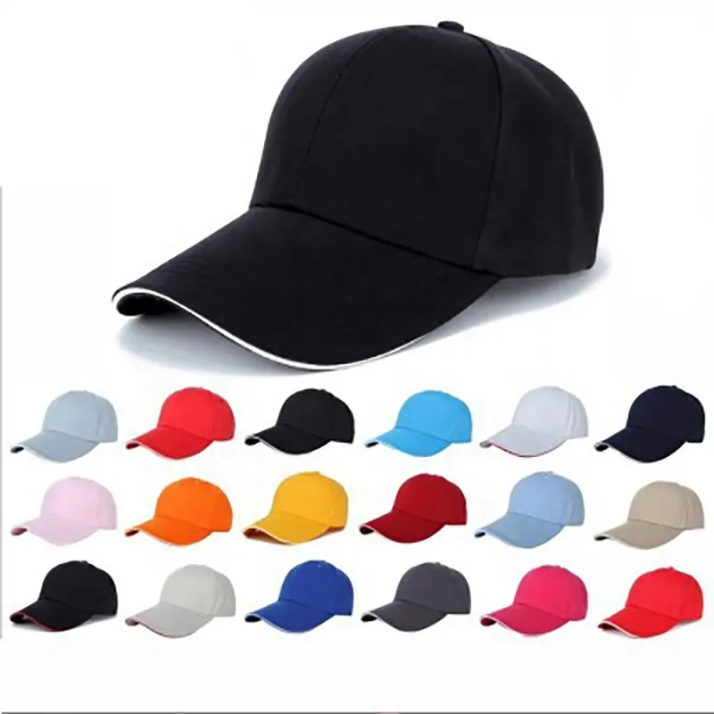 Atacado personalizado LOGOTIPO viagens baseball chapéu trabalho personalizado chapéu em branco 6 Painel Cotton Baseball hat