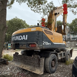 Excavadora de ruedas HYUNDAI de alta eficiencia, excavadora de orugas de segunda mano, máquina 210w-9, precio barato y gran venta en Shanghai - Product Image 4