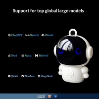 Tuya Smart ChatGPT/Grok/KI-Modell Chat-Puppe Spielzeug Haustier-Begleiter Roboter Intelligente Sprachgesteuerte Tischuhr