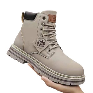 Stivali Cross-Border da <span class=keywords><strong>uomo</strong></span> stile retrò britannico abbigliamento da lavoro alto Plus Size 48 con chiusura lacci in pelle scarpe invernali da <span class=keywords><strong>uomo</strong></span> - Product Image 5