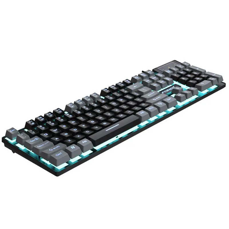 Colour blocking gaming wired keyboard Q8 computer keyboard luminous gaming mechanical feel keyboard