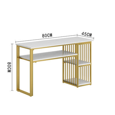 [Mesa individual de mármol] de 80 cm de largo.