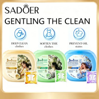 Capsules de lessive 4D nettoyantes en profondeur, perles de lessive dissolvables pour éliminer les taches tenaces, lavage des vêtements