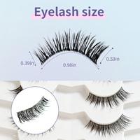 Cils en PBT Effet Fourrure de Fée, Lot de 7 Paires, Légers, Naturels, Faux Cils, Extensions DIY, Fournisseur en Gros