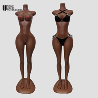 Mannequin de plage sans tête, taille réelle, avec des courbes généreuses, un gros buste et un gros fessier, pour maillots de bain, bikinis et sous-vêtements féminins.