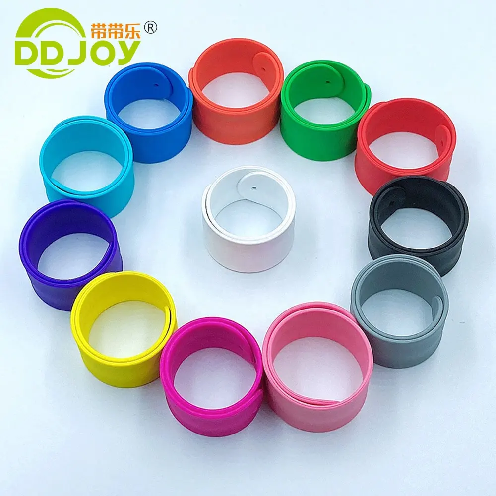 Stock Fast Delivery Bracelet Cheap Custom Bulk Cheap Silicone Snap Slap Bracelet