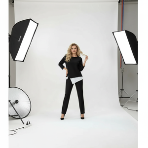 Traje de Pantalón Sierra Authentic Aerobin, Holgado, Cintura Natural, Largo hasta el Suelo, Bordado con Lentejuelas y Cuentas, Ropa Deportiva Casual para Mujer - Product Image 1