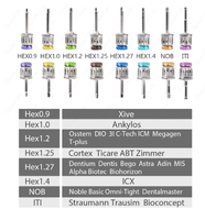 1 Ensemble d'outils de tournevis de haute qualité, clé dynamométrique à cliquet pour implants dentaires 10-70NCM avec embouts et kit de clés