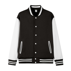 Chaqueta Varsity de Invierno para Hombre, Cuello Alto, Estilo Béisbol, Cierre de Botones, Logotipo Personalizado, Ropa Casual Escolar - Product Image 2