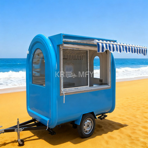 Most Popular Concession Coffee Cart Trailers Towable Trailer Commercial Service Window <b>Caravan</b> Kitchen Bubble Tea Food Truck - Product Image 3