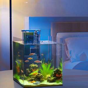 <span class=keywords><strong>Aquarium</strong></span> Accessoire All-In-One Stille Kleine Wandgemonteerde Watervalfilter Voor Aquaria Handige Zuurstofwaterzuivering - Product Image 2