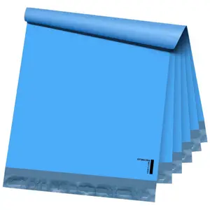 Bolsa envelope acolchoada poly mailer, bolsa holográfica azul personalizada, embalagem personalizada, bolsas a3