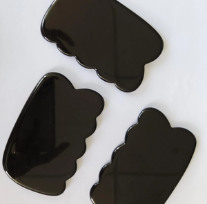 Fabricant chinois d'outils de beauté personnalisés avec logo, soins de la peau, lifting du visage, anti-âge, masseur facial en obsidienne noire - Product Image 5