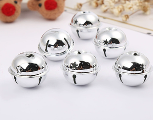 24mm-65mm grandi campane di natale PVD ferro metallo Jingle campane per albero di natale decorazione della casa Pet portachiavi appesi accessori - Product Image 3