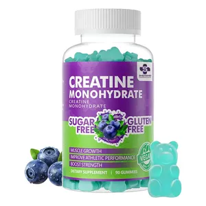 Good price quality creatine monohydrate gummies muscle builder pre-workout creatine gummy candy with protein
