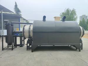 Horno de carbonización de residuos sólidos municipales de ahorro de energía Sanjin Máquina para hacer carbón de cáscara de coco - Product Image 5