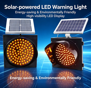 Luce Lampeggiante <span class=keywords><strong>Solare</strong></span> Gialla di Alta Qualità, Diametro 300mm, Resistente e Visibile - Product Image 1