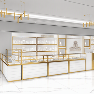 Conception de vitrine et de comptoir pour bijouterie de luxe avec rendu 3D, idée de design d'intérieur pour boutique de montres et de bijoux - Product Image 2