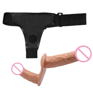 Gode à double sangle Pantalon pour pénis à double pénétration Sangle vibrante portable sur la ceinture Sex Toys pour femmes lesbiennes - Product Image 2