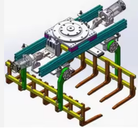 Pince robot articulée avec une longueur de bras de 1850mm, une capacité de 20kg, une précision de 0.05mm pour la manipulation de sacs en carton automobile.