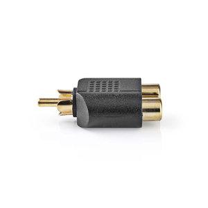 อะแดปเตอร์ซับวูฟเฟอร์ชาย RCA เป็น 2x หญิง RCA สีดำ 10 ชิ้น - Product Image 2