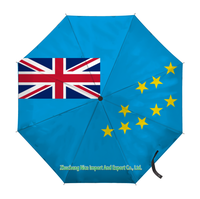 Parapluie pliant avec drapeau de Vanuatu, ouverture et fermeture automatiques, parapluie compact, portable, grand format, pour la protection contre la pluie, résistant au vent