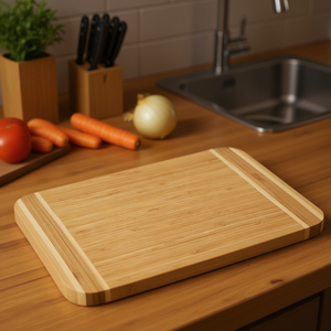 Tabla de Cortar de Bambú KESPER, 12x8 Pulgadas, Bloque de Corte de Madera Natural para Cocina - Product Image 3