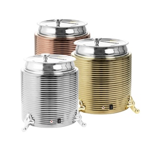 13L elettrico decorativo minestra scaldabagno in acciaio inox contenitore bollitore per Buffet Set di ristorazione alberghiero altro ristorante fornitura - Product Image 1
