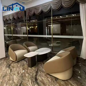 Chaise de serveur en cuir de style moderne pour les espaces publics, pour la réception <span class=keywords><strong>d</strong></span>'<span class=keywords><strong>entreprise</strong></span> et les halls <span class=keywords><strong>d</strong></span>'hôtel, canapé - Product Image 2