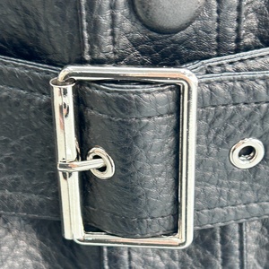<span class=keywords><strong>Giacca</strong></span> in Pelle Personalizzata da Donna con Colletto a Risvolto e Tasche sul Petto, Antivento e Modellante - Product Image 5