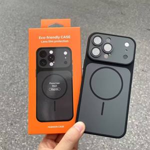 เคสโทรศัพท์แบบแม่เหล็กผิวสัมผัสนุ่มด้าน สำหรับ iPhone 18 Pro Max 17 Pro Max 17 Air 16 15 14  วัสดุ TPU+PC ป้องกันเลนส์กล้อง - Product Image 5